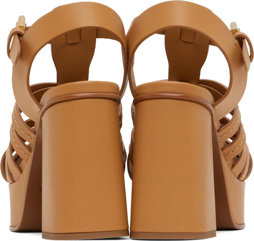 See by Chloé Tan Sierra Heeled Sandals