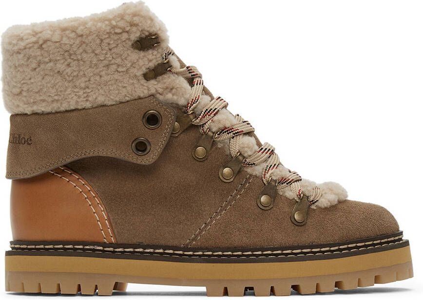 See by Chloé Taupe Eileen Ankle Boots - Picture 4