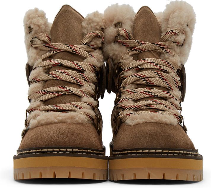 See by Chloé Taupe Eileen Ankle Boots - Picture 3