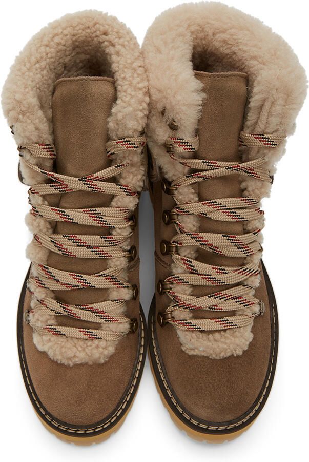 See by Chloé Taupe Eileen Ankle Boots