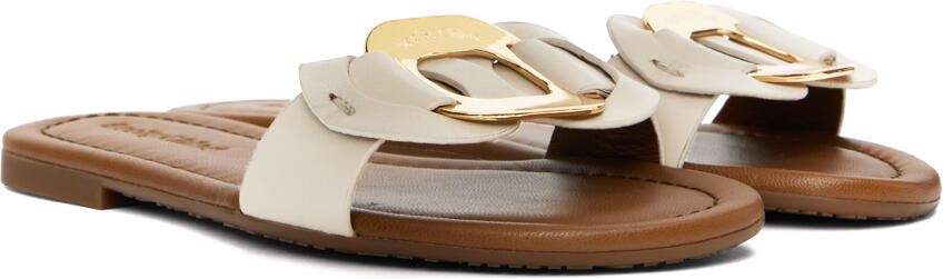 See by Chloé White & Brown Chany Sandals - Picture 3