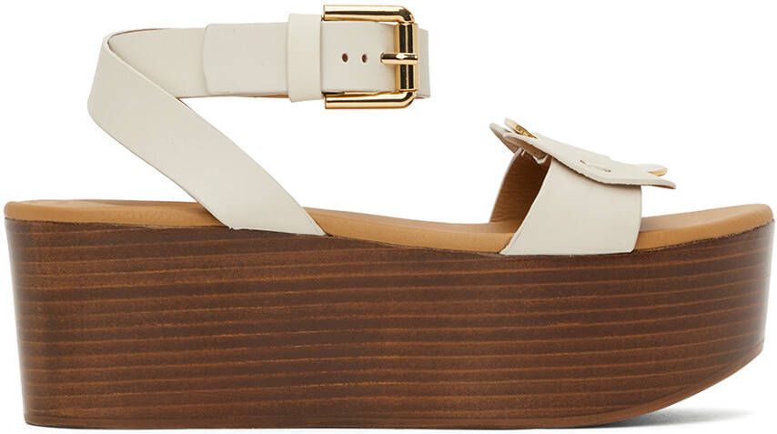 See by Chloé White Chany Platform Sandals - Picture 5
