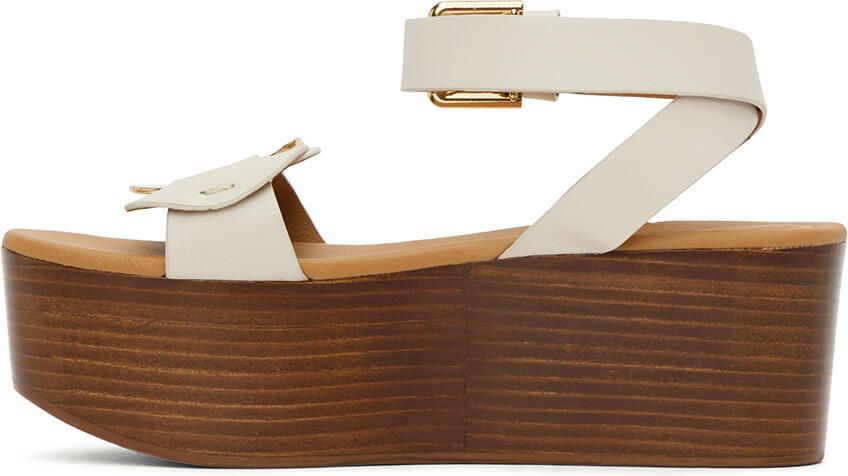 See by Chloé White Chany Platform Sandals - Picture 3