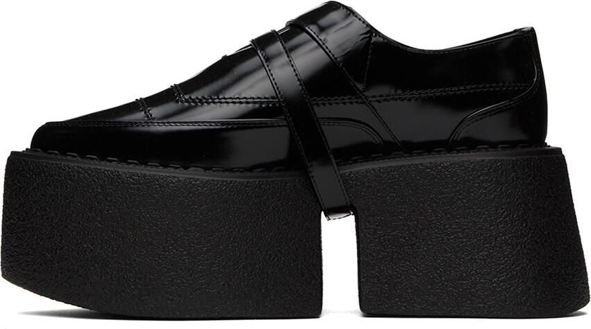 SHANG XIA SSENSE Exclusive Black Superstack Oxfords - Picture 3
