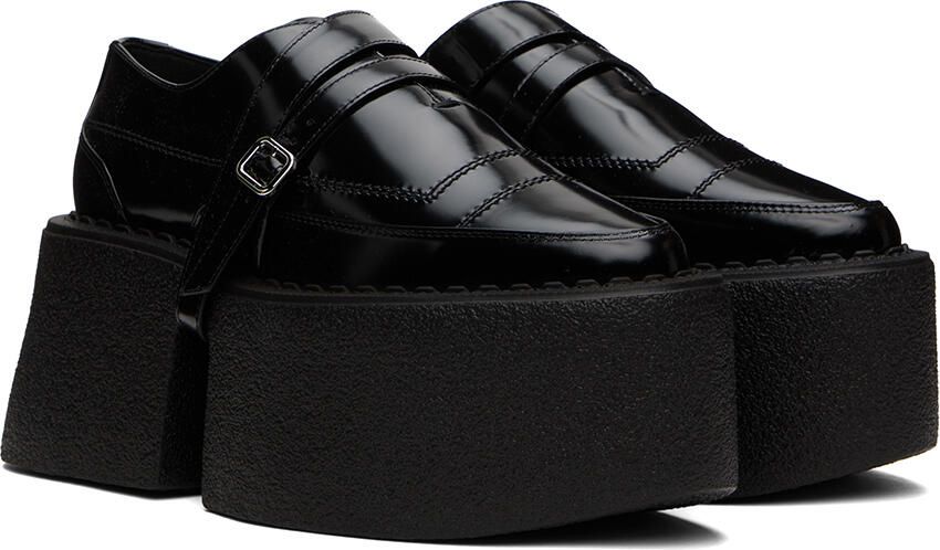 SHANG XIA SSENSE Exclusive Black Superstack Oxfords - Picture 2