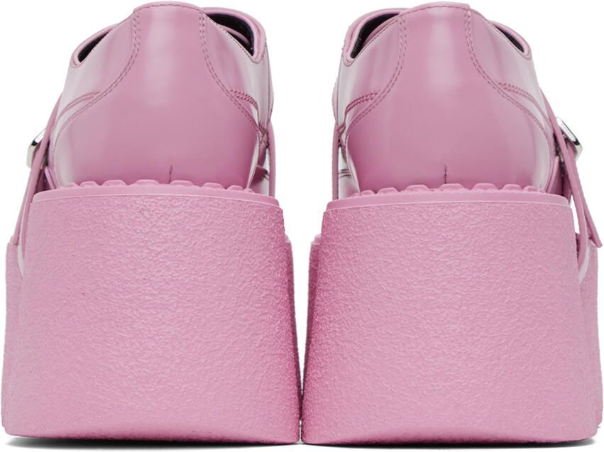 SHANG XIA SSENSE Exclusive Pink Superstack Oxfords