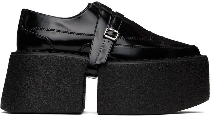 SHANG XIA SSENSE Exclusive Black Superstack Oxfords - Picture 5