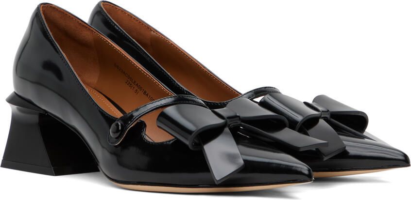 Shushu Tong Black Bow Heels - Picture 2