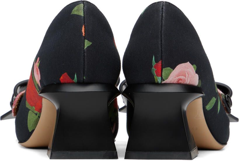 Shushu Tong Black Floral Heels