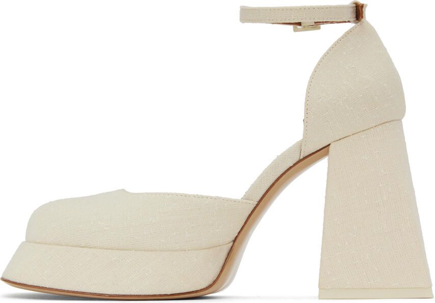 Shushu Tong Off-White Platform Heels - Picture 3