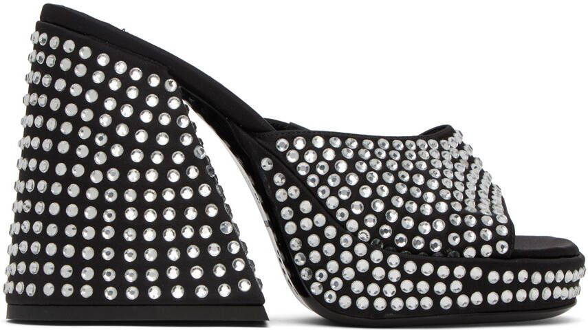 Simon Miller Black Slice Heeled Sandals - Picture 5