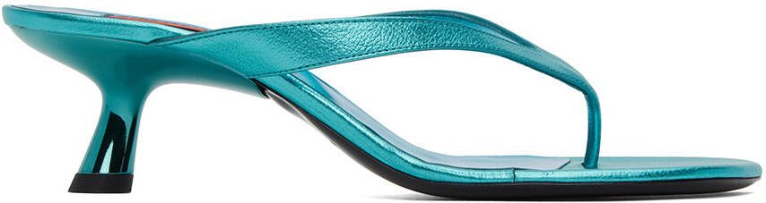 Simon Miller Blue Beep Heeled Sandals - Picture 4