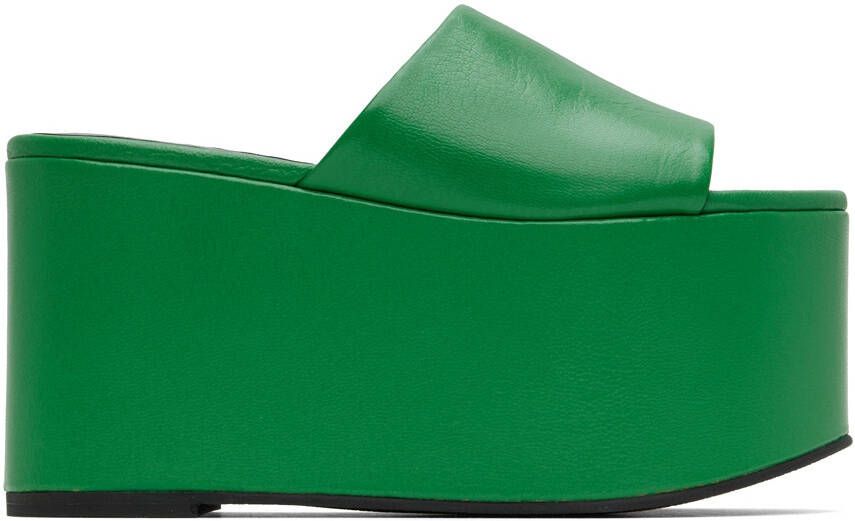 Simon Miller Green Blackout Platform Sandals