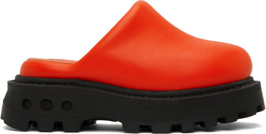 Simon Miller Red Grip Bubble Clogs - Picture 5