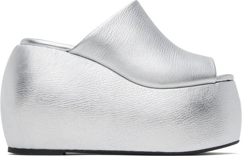 Simon Miller Silver Bubble Heeled Sandals