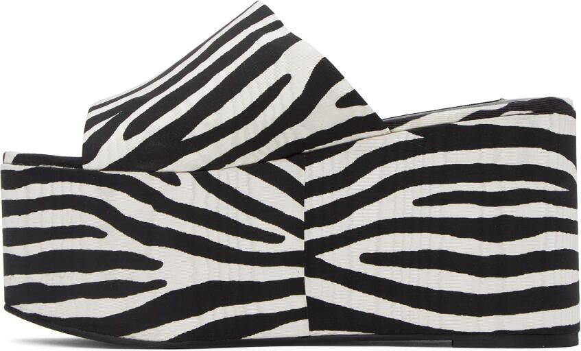 Simon Miller Black & White Blackout Sandals - Picture 3