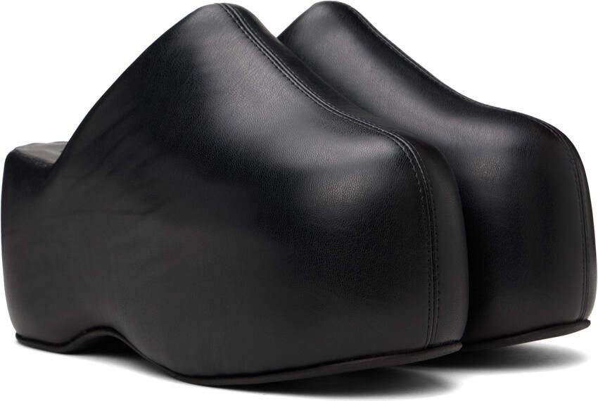 Simon Miller Black Faux-Leather Platform Bubble Clogs - Picture 2