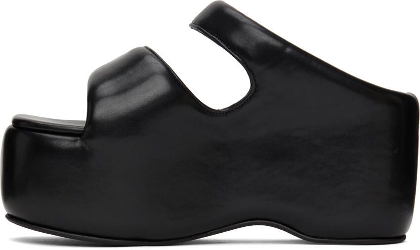 Simon Miller Black Bubble Flat Sandals - Picture 3