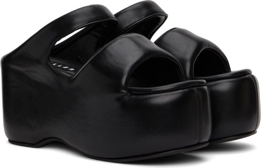 Simon Miller Black Bubble Flat Sandals - Picture 2