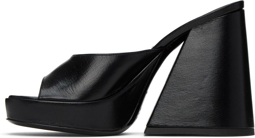 Simon Miller Black Slice Heeled Sandals - Picture 3