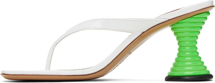 Simon Miller White Beep Heeled Sandals - Picture 3