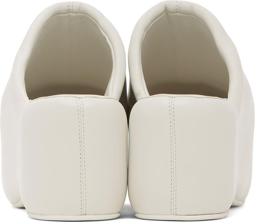Simon Miller White Vegan Leather Bubble Platform Clog
