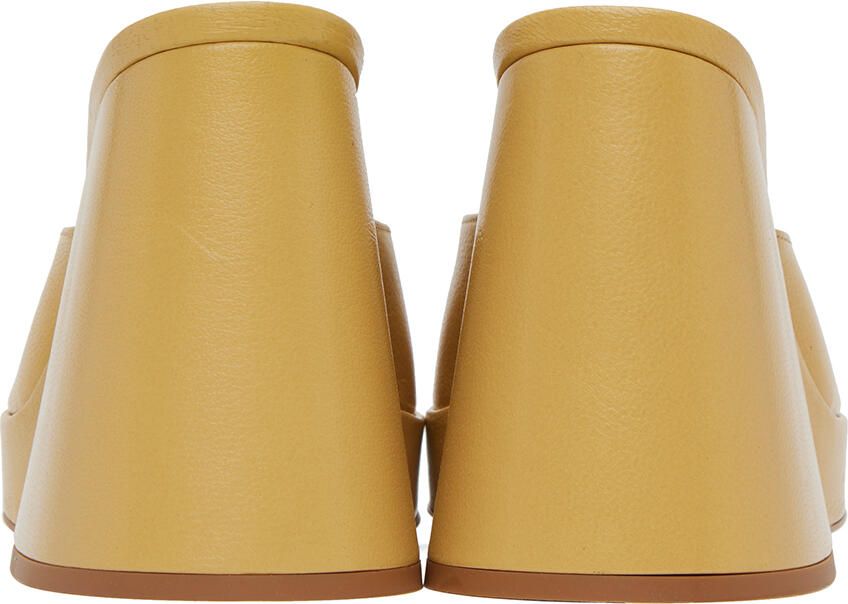 Simon Miller Yellow Slice Heeled Sandals