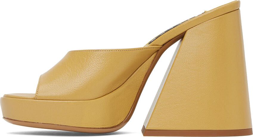 Simon Miller Yellow Slice Heeled Sandals - Picture 3