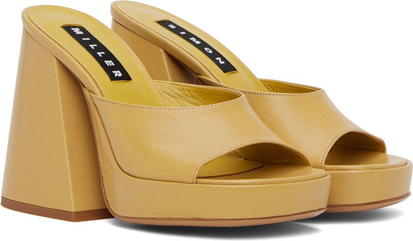Simon Miller Yellow Slice Heeled Sandals - Picture 2