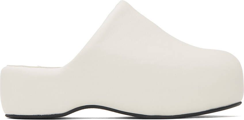 Simon Miller Black Faux-Leather Bubble Clogs - Picture 5