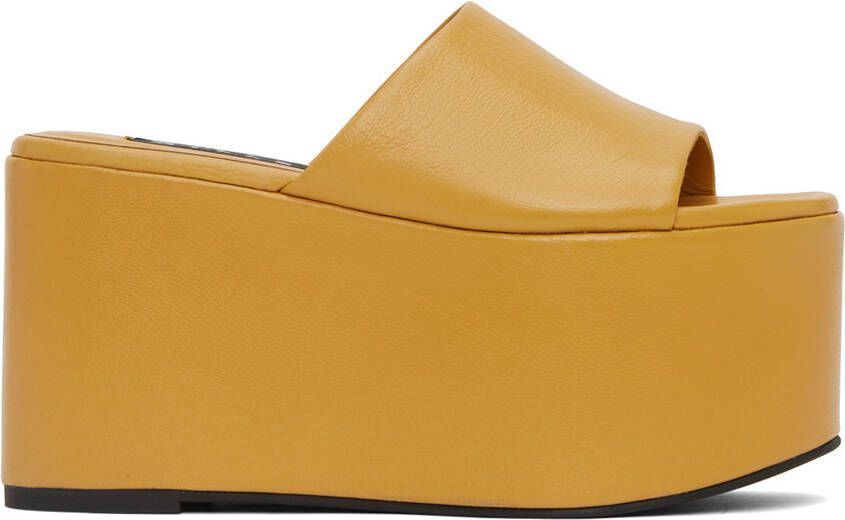 Simon Miller Yellow Blackout Platform Sandals - Picture 5