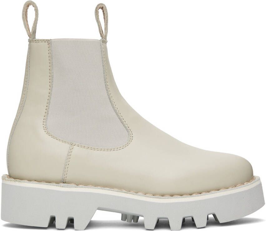 Sofie D'Hoore Off-White Foal Boots - Picture 4