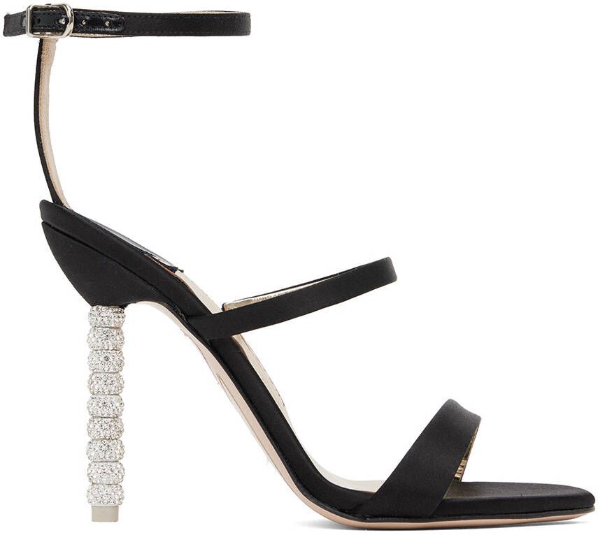 Sophia Webster Black Rosalind Heeled Sandals - Picture 4