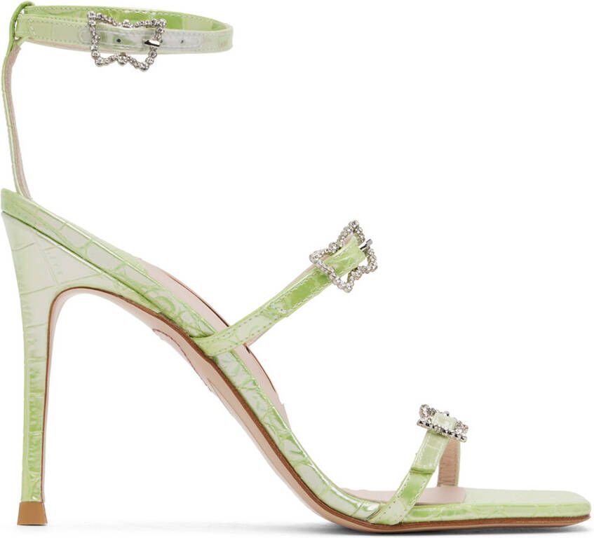Sophia Webster Green Venus Heeled Sandal