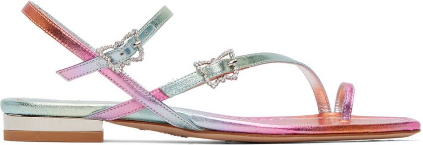 Sophia Webster Multicolor Venus Flat Sandals - Picture 5