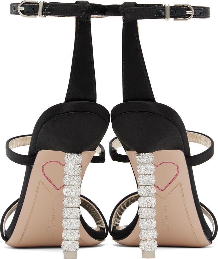 Sophia Webster Black Rosalind Heeled Sandals