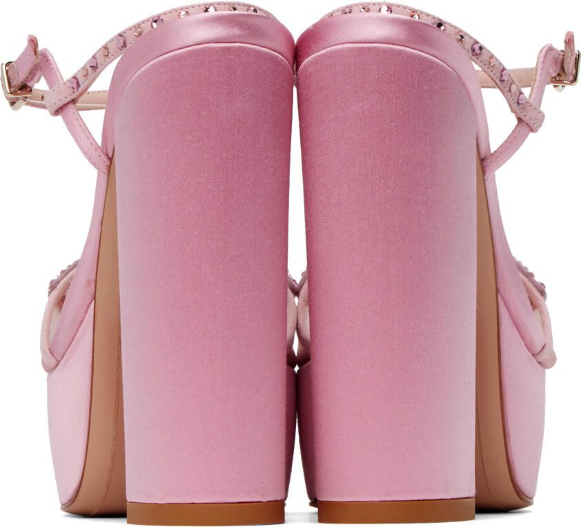 Sophia Webster Pink Farfalla Heeled Sandals