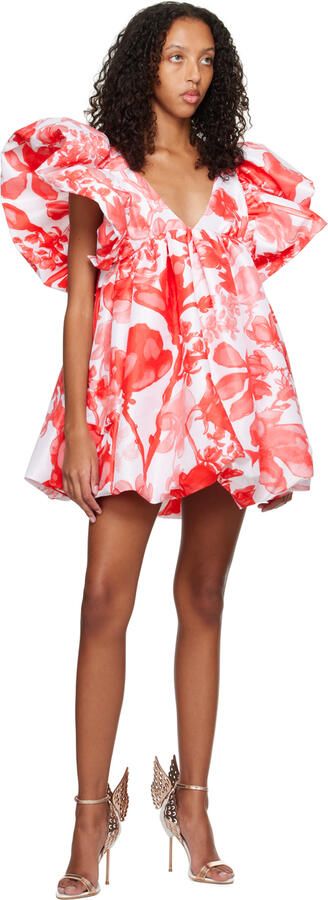 Sophia Webster White Evangeline Heeled Sandals - Picture 4