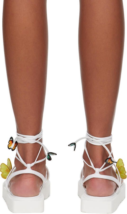 Sophia Webster White Vanessa Platform Sandals - Picture 2