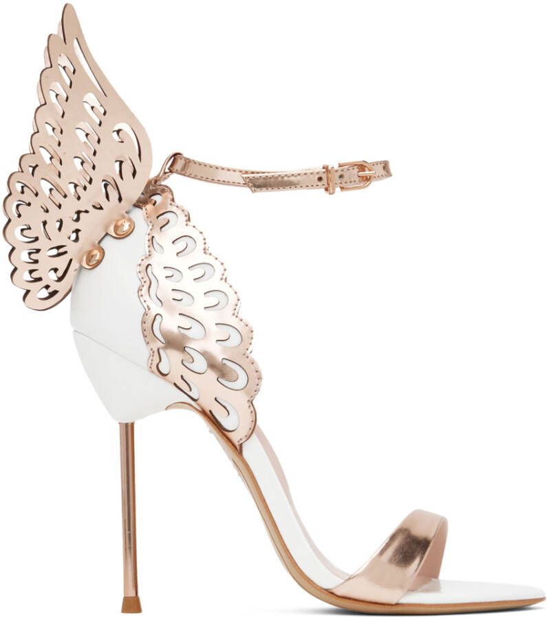 Sophia Webster White Evangeline Heeled Sandals - Picture 2