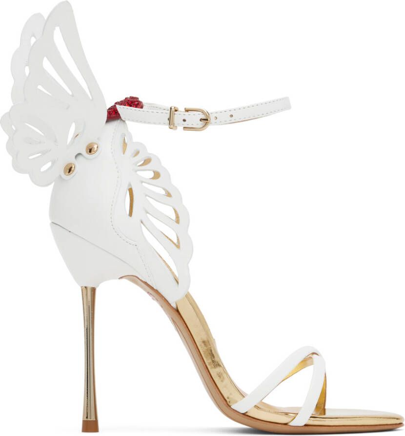 Sophia Webster White Heavenly Heeled Sandals
