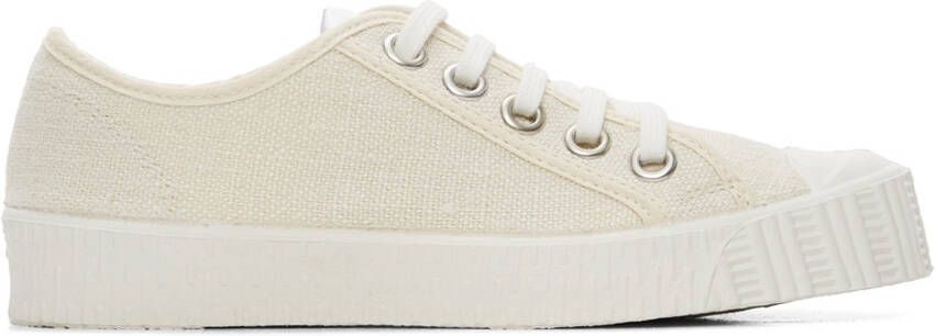 Spalwart Off-White Linen Special Low Sneakers