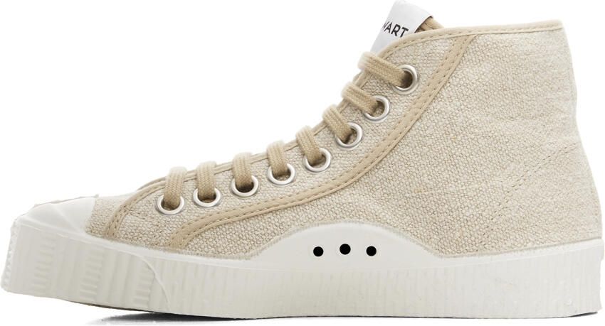 Spalwart Beige Linen Special Mid Sneakers - Picture 3