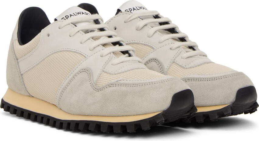 Spalwart Gray & Tan Marathon Trail Low Sneakers - Picture 2