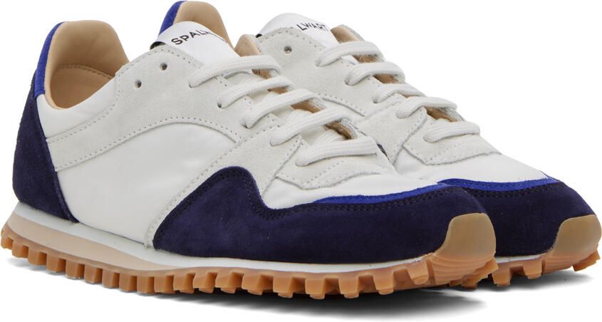 Spalwart Navy & White Marathon Trail Low Sneakers - Picture 2