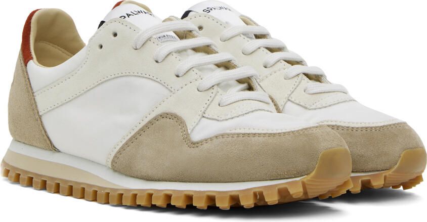 Spalwart White & Beige Marathon Trail Low Sneakers - Picture 2
