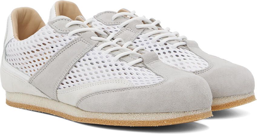 Spalwart White & Gray Lite Track Sneakers - Picture 2