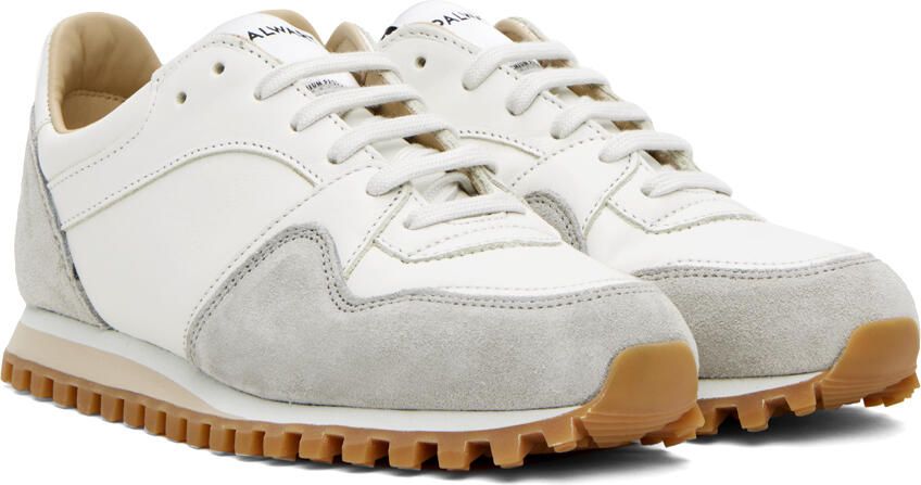 Spalwart White & Gray Marathon Trail Low Sneakers - Picture 2