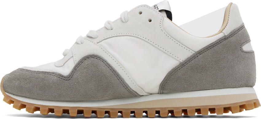 Spalwart White & Gray Marathon Trail Low Sneakers - Picture 3