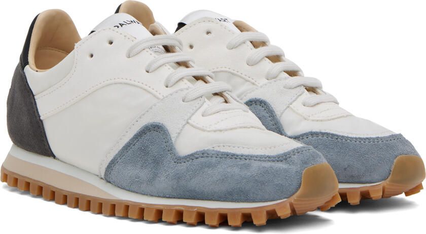 Spalwart White & Gray Marathon Trail Low Sneakers - Picture 2